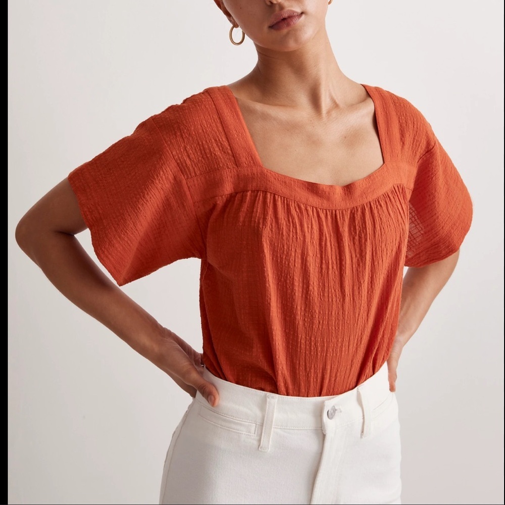 Madewell square neck top